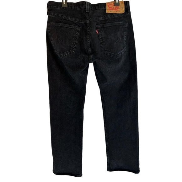 Levis 501 Original Fit Button Fly Mens Black Wash Size 35 X 30 - Picture 2 of 8
